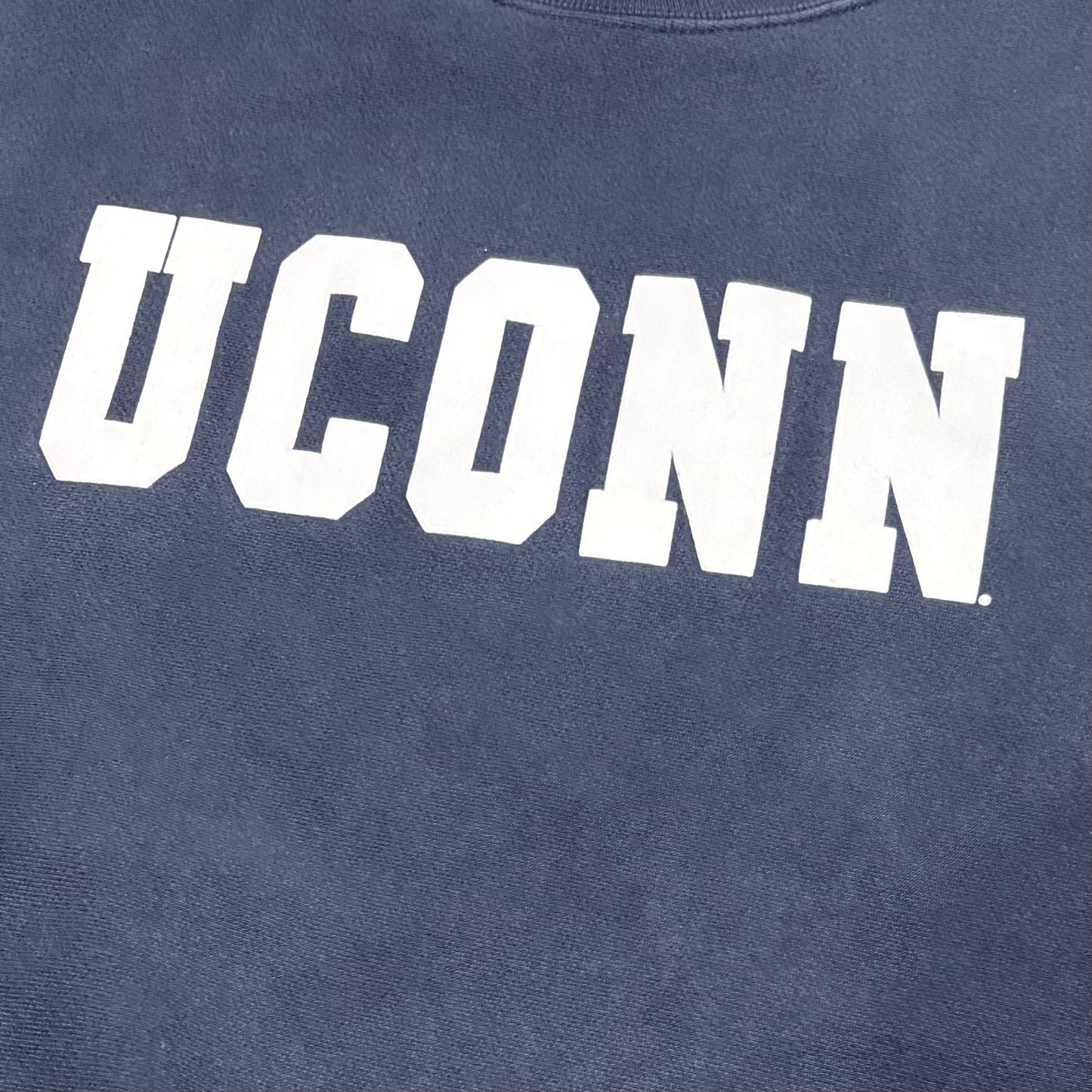 00's Campion チャンピオン Reverse Weave リバースウィーブ UCONN カレッジスウェット ネイビー (L) /B3439S-SO
