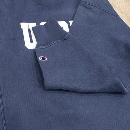 00's Campion チャンピオン Reverse Weave リバースウィーブ UCONN カレッジスウェット ネイビー (L) /B3439S-SO