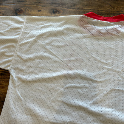 70's champion "HERITAGE STAFF" Tシャツ ホワイト (44)/A7560T-SO