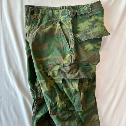 70's U.S.ARMY ERDL ジャングルファティーグパンツ リップストップ 4thモデル リーフパターン(S-S)/B1723P-SO