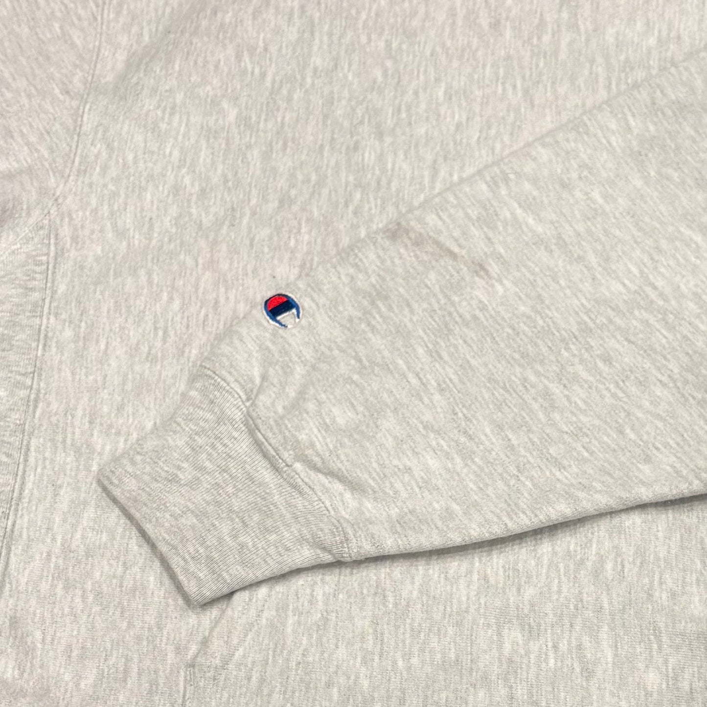 00's Champion REVERSE WEAVE リバースウィーブ CORNELL 両面プリント カレッジフーディー アッシュグレー (XL)/A8197S-SO