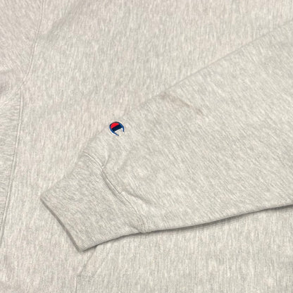 00's Champion REVERSE WEAVE リバースウィーブ CORNELL 両面プリント カレッジフーディー アッシュグレー (XL)/A8197S-SO