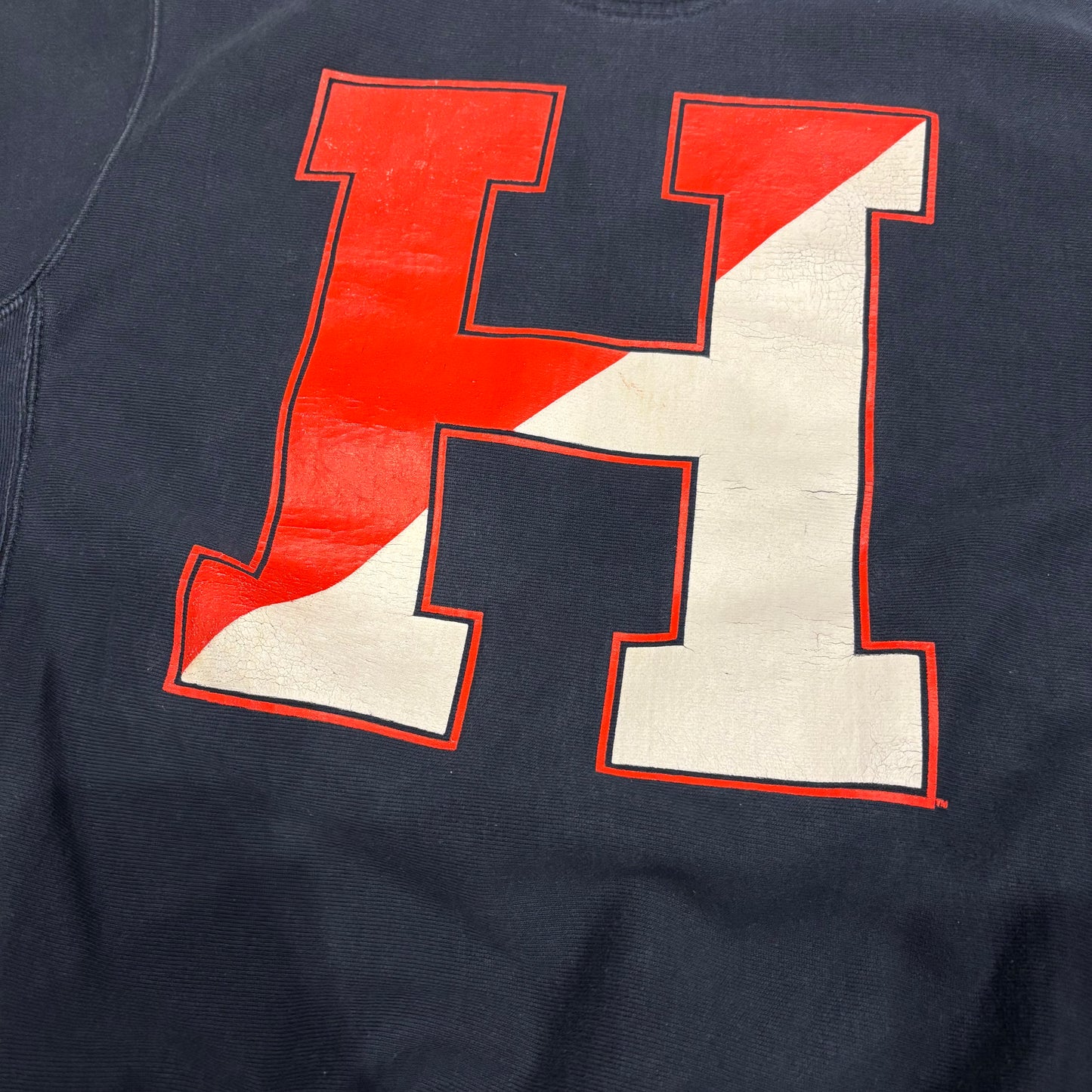 00's Champion チャンピオン REVERSE WEAVE リバースウィーブ HOBART 両面プリント カレッジスウェット ネイビー (S) /A8135S-SO