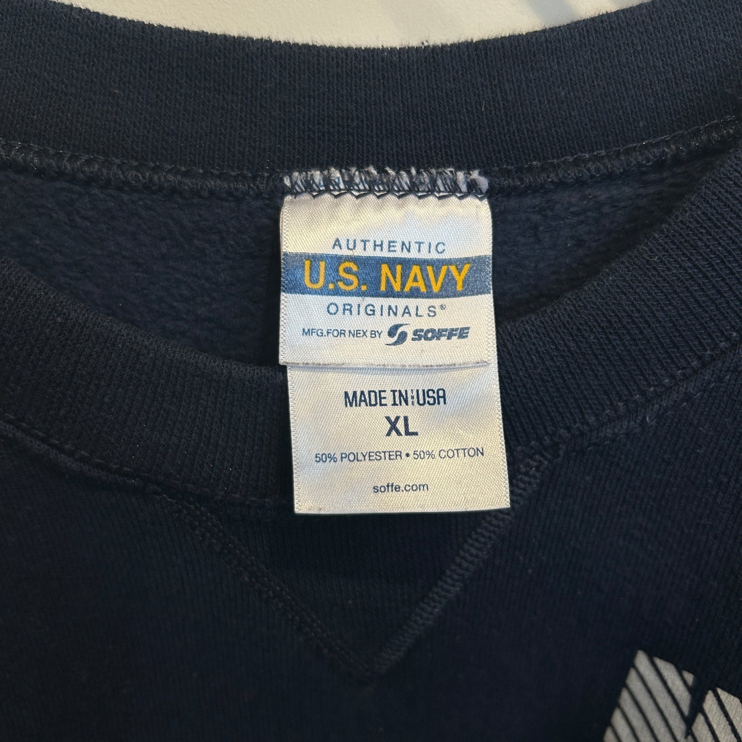 90's SOFEE U.S.NAVY スウェット トレーニングウェア リフレクター (XL)/A8538S-SO