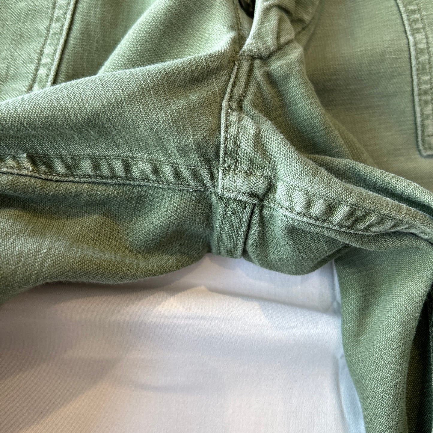 60's U.S.ARMY OG-107 Utility Pants ベイカーパンツ サイドアジャスター 平ボタン(Medium)/C1448P-SO