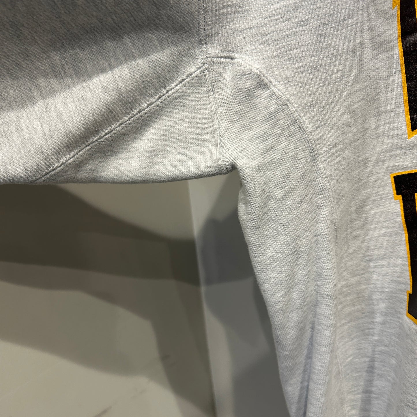 90's Russell Athletic ラッセル PRO Cotton ３段プリントカレッジスウェット グレー(XL)/A8518S-SO