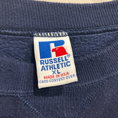90's Russell Athletic ラッセル MICHIGAN カレッジスウェット ネイビー(XL)/A8475S-SO