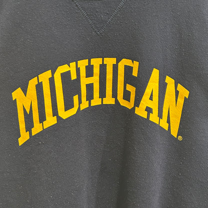90's Russell Athletic ラッセル MICHIGAN カレッジスウェット ネイビー(XL)/A8475S-SO