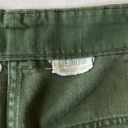 60's U.S.ARMY OG-107 Utility Pants ベイカーパンツ サイドアジャスター 平ボタン(Medium)/C1448P-SO