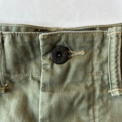 RRL ラルフローレン P-44 HBT モンキーパンツ ミリタリーカーゴパンツ (32×32)/C1449P-SO