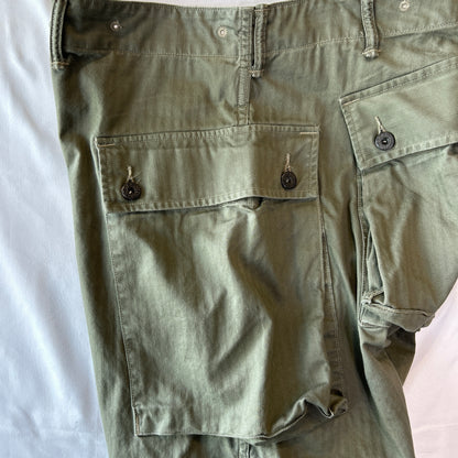RRL ラルフローレン P-44 HBT モンキーパンツ ミリタリーカーゴパンツ (32×32)/C1449P-SO