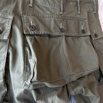 RRL ラルフローレン P-44 HBT モンキーパンツ ミリタリーカーゴパンツ (32×32)/C1449P-SO