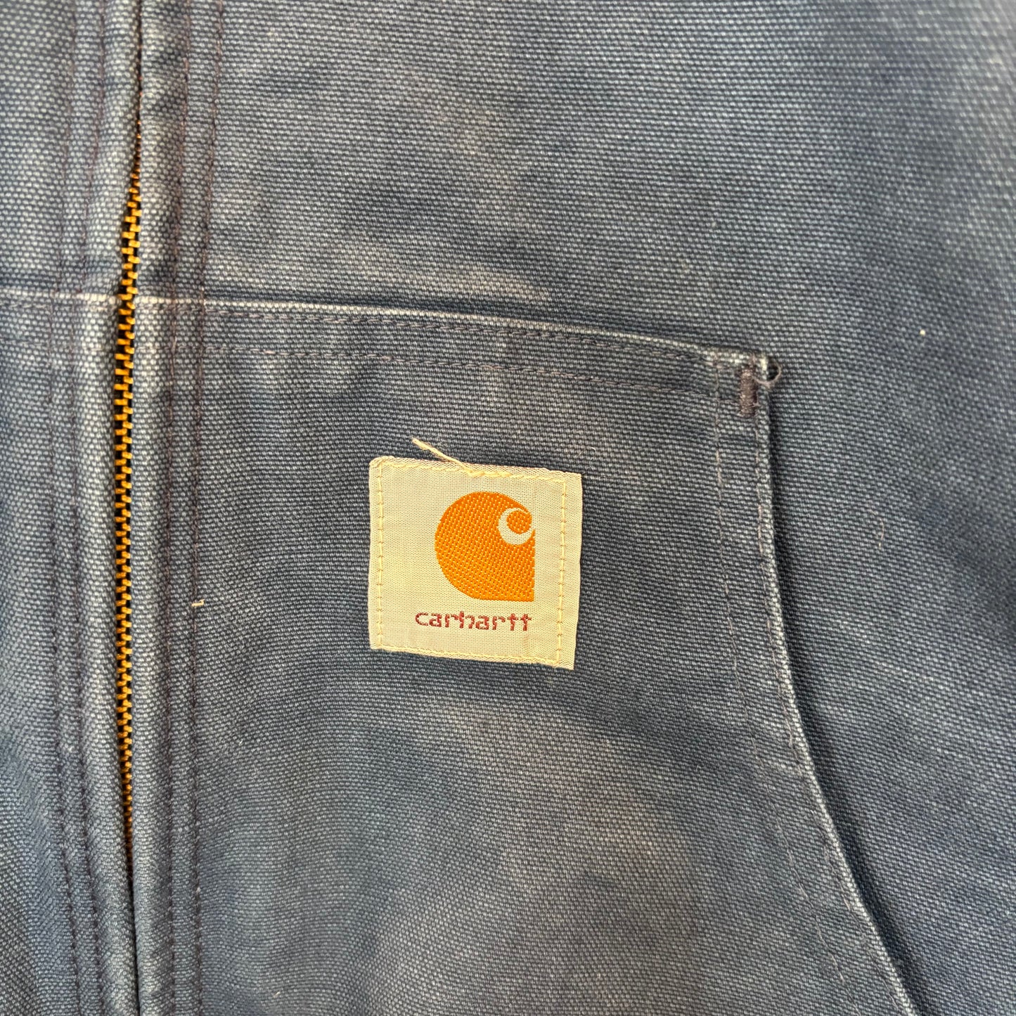 00's Carhartt カーハート 企業ロゴ入り アクティブジャケット "Tommy Williams Welding" J03 NVY 紺 (XL)/B3402J-SO