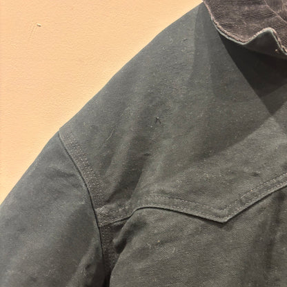 90~00's Carhartt カーハート 企業ロゴ入り サンタフェジャケット United Rentals 黒 (サイズ不明)/B3412J-SO