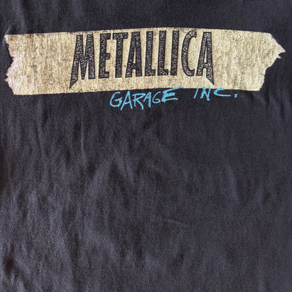 90's  giant  METALLICA  GARAGE INC. アルバム ジャケ写 Tシャツ 黒 L /A4313T-SO