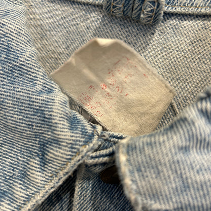 80's~ Carhartt カーハート デニムジャケット 青 (XL)/B3397J-SO
