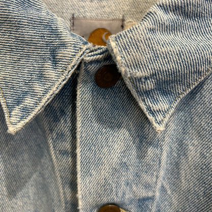 80's~ Carhartt カーハート デニムジャケット 青 (XL)/B3397J-SO