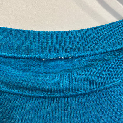 80's Harley Davidson ハーレー 発泡/ラバー両面プリントスウェット ターコイズ/A8411S-SO