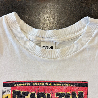 90's  anvil  PEARL JAM 1998 YIELD TOUR  プリントTシャツ 白 L /A7503T-SO