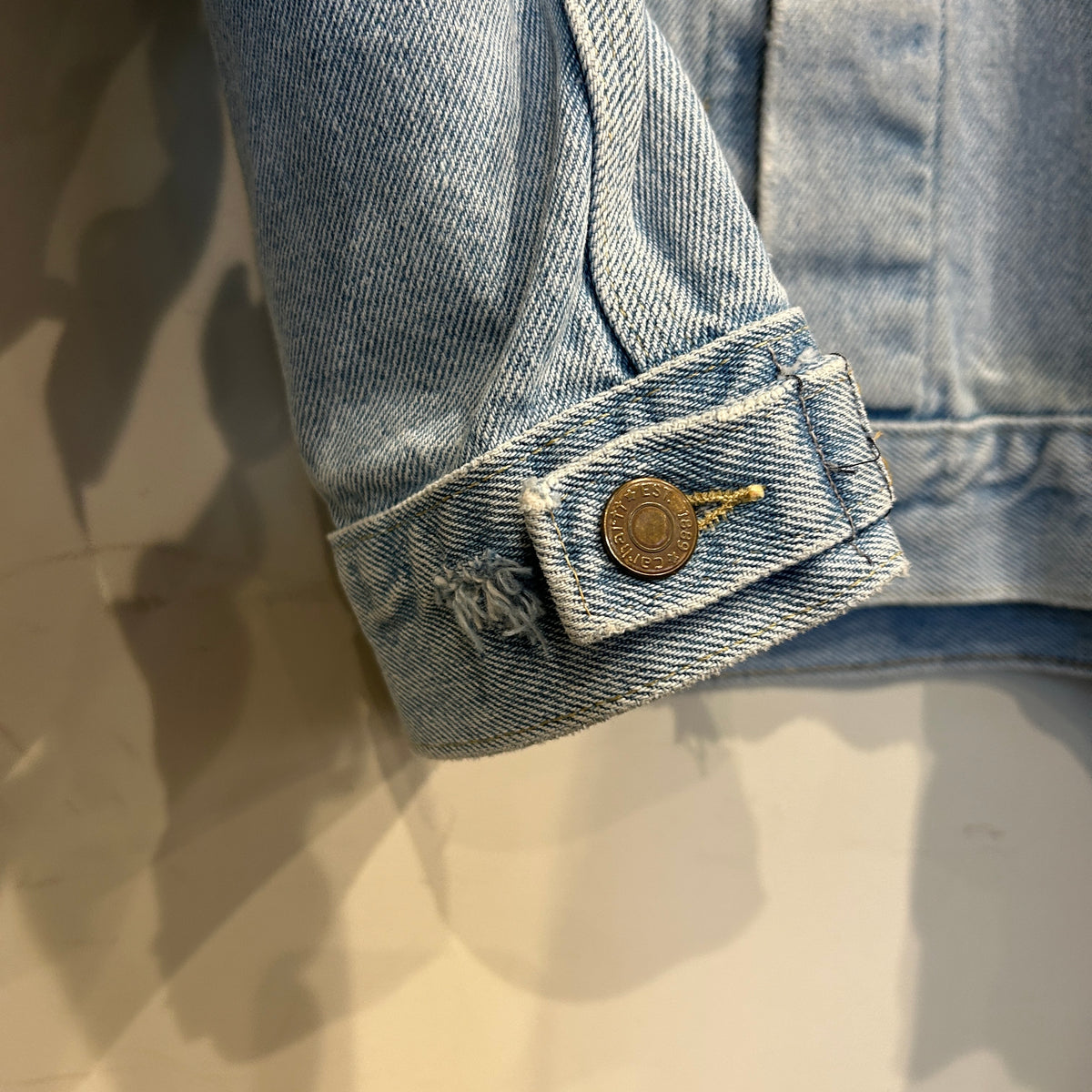 80's~ Carhartt カーハート デニムジャケット 青 (XL)/B3397J-SO
