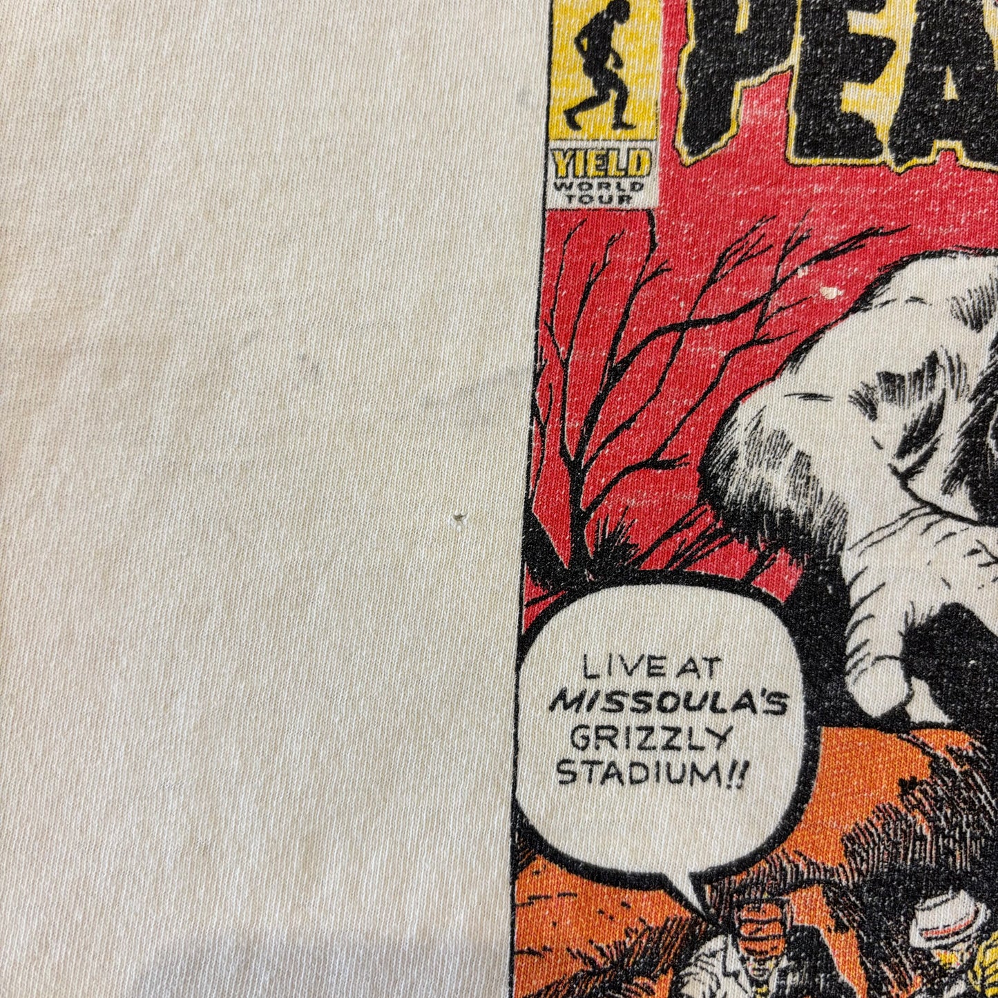 90's  anvil  PEARL JAM 1998 YIELD TOUR  プリントTシャツ 白 L /A7503T-SO