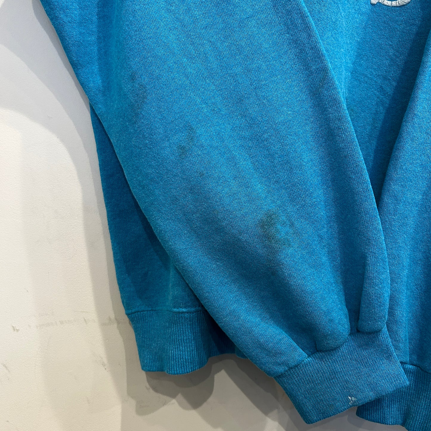 80's Harley Davidson ハーレー 発泡/ラバー両面プリントスウェット ターコイズ/A8411S-SO