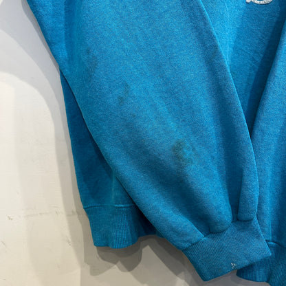 80's Harley Davidson ハーレー 発泡/ラバー両面プリントスウェット ターコイズ/A8411S-SO