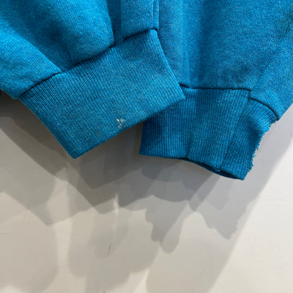 80's Harley Davidson ハーレー 発泡/ラバー両面プリントスウェット ターコイズ/A8411S-SO