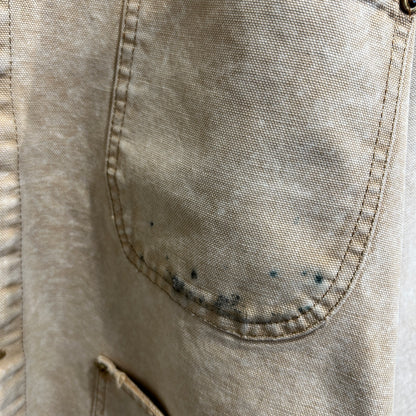 90's~ Carhartt カーハート 裏地無し チョアコート ベージュ (サイズ不明)/C0312J-SO