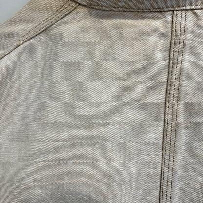 90's~ Carhartt カーハート 裏地無し チョアコート ベージュ (サイズ不明)/C0312J-SO