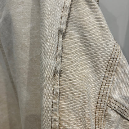 90's~ Carhartt カーハート 裏地無し チョアコート ベージュ (サイズ不明)/C0312J-SO
