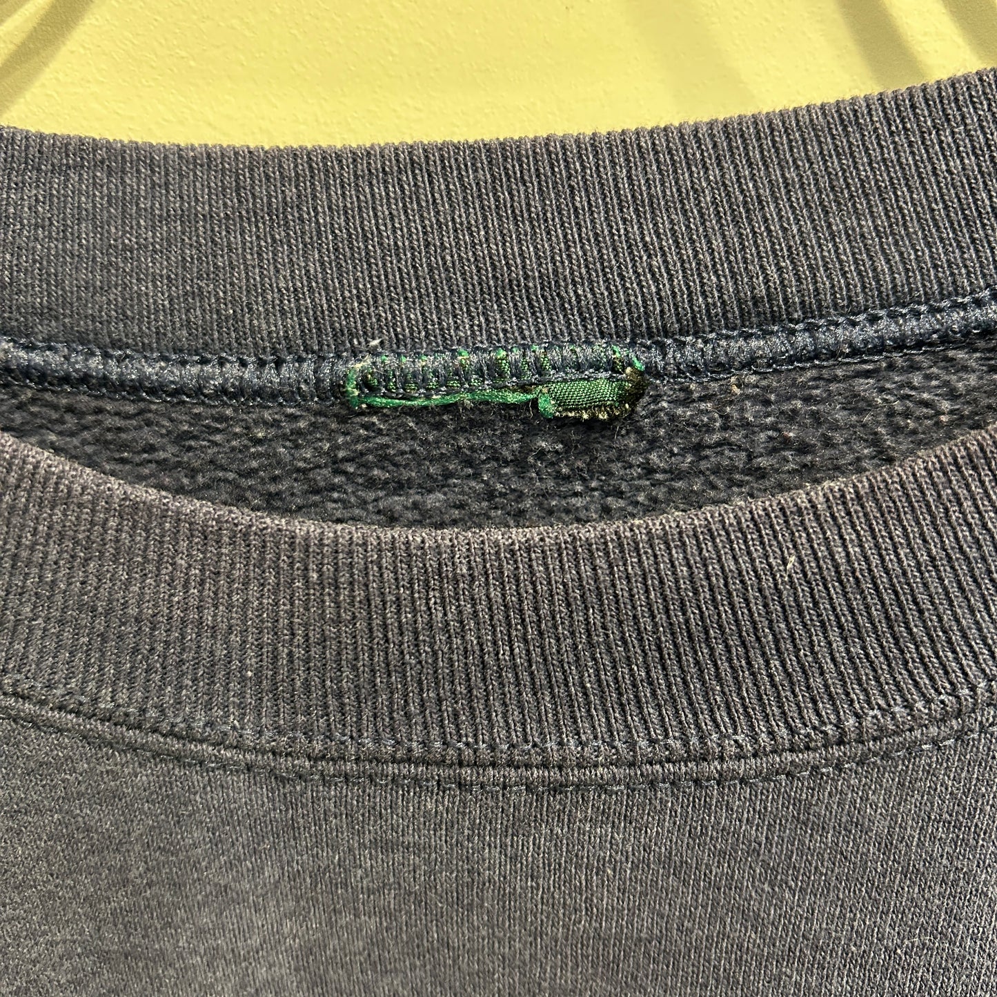 90's MALCOM X マルコム プリントスウェット フェード ネイビー/A8210S-SO