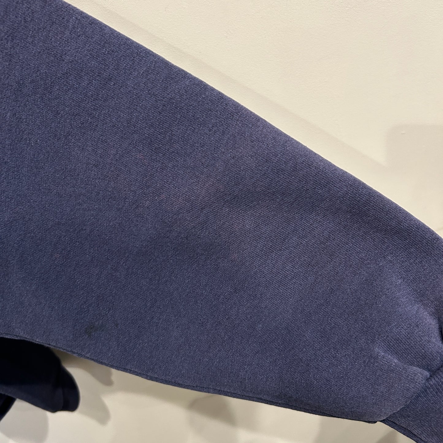 90's MALCOM X マルコム プリントスウェット フェード ネイビー/A8210S-SO