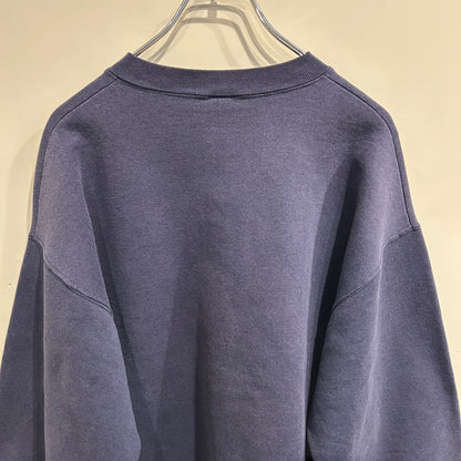 90's MALCOM X マルコム プリントスウェット フェード ネイビー/A8210S-SO