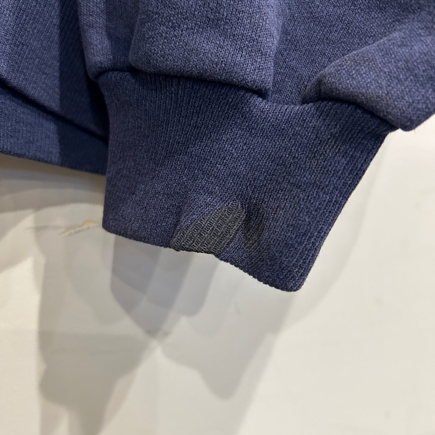 90's MALCOM X マルコム プリントスウェット フェード ネイビー/A8210S-SO