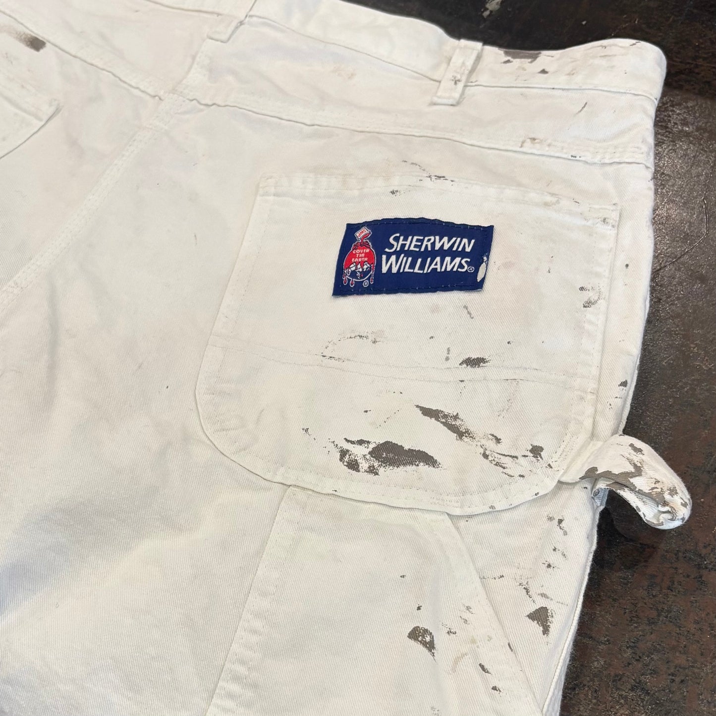Dickies×SHERWIN WILLIAMS ディッキーズ シャーウィン・ウィリアムズ ペインターパンツ 白 ホワイト (W36/L32) /A9890P-SO