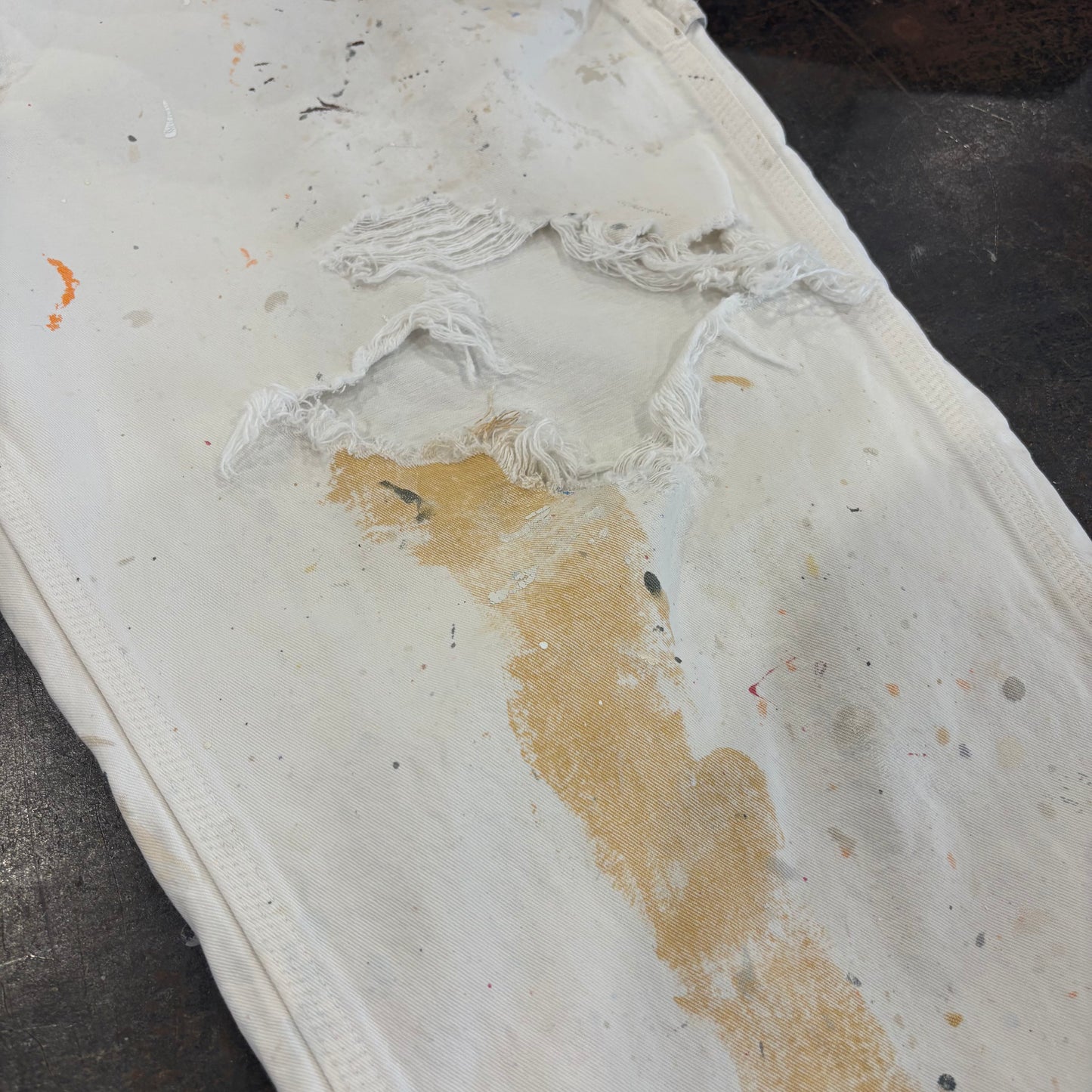 90's BIG MAC ペインターパンツ 白 ホワイト (サイズ不明) /A9148P-SO