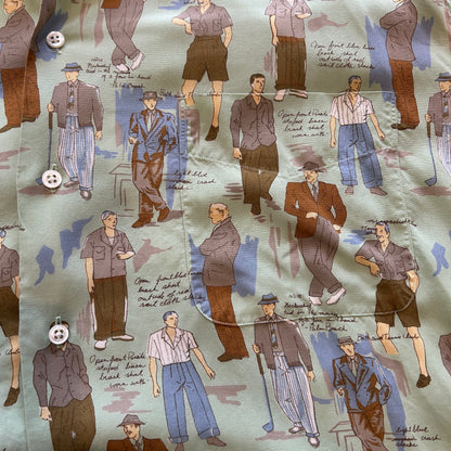 90's Polo by Ralph Lauren ラルフ Old Peoples レーヨンオープンカラーシャツ (XL)/A3725SH-SO