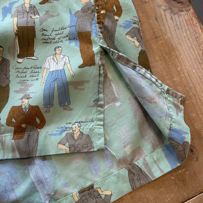 90's Polo by Ralph Lauren ラルフ Old Peoples レーヨンオープンカラーシャツ (XL)/A3725SH-SO