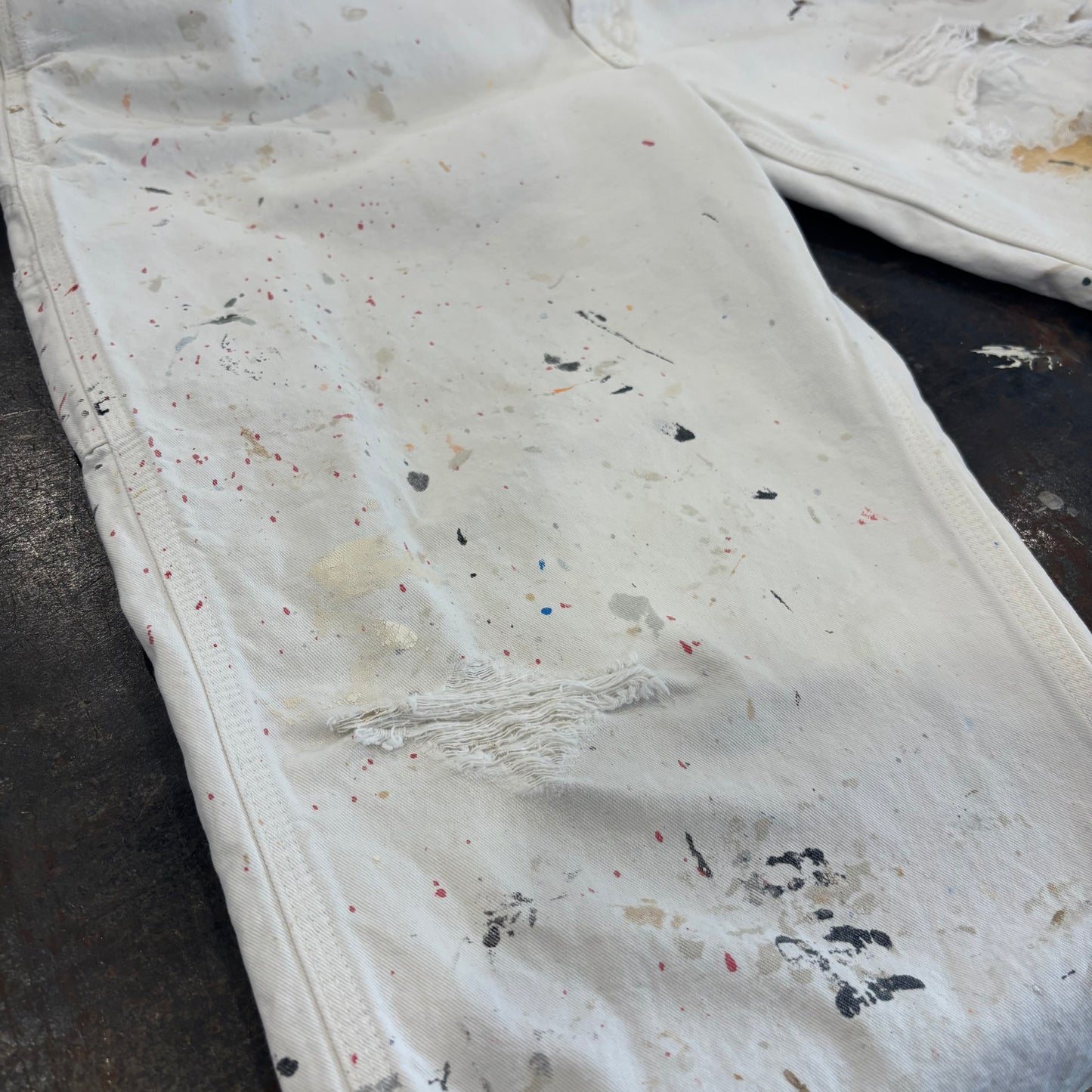 90's BIG MAC ペインターパンツ 白 ホワイト (サイズ不明) /A9148P-SO