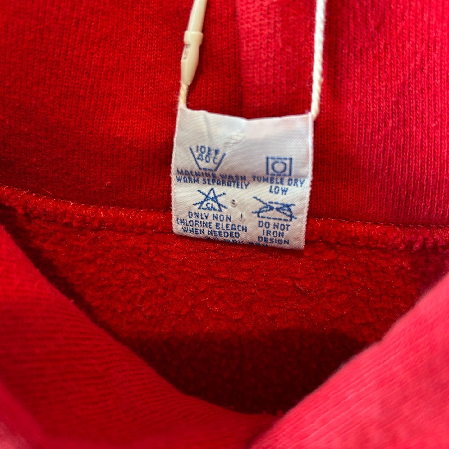 90's Champion Reverse Weave リバースウィーブ IOWA STATE スウェット フーディー レッド(XL)/C0769R-SO