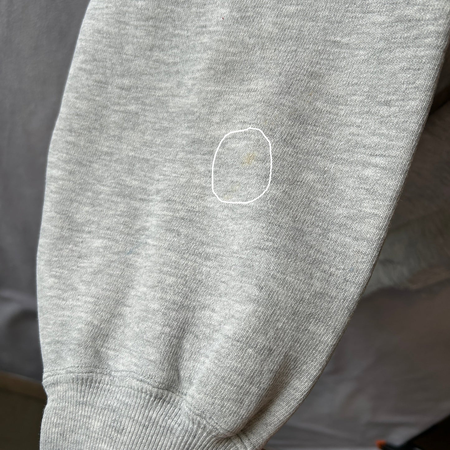 90's. Champion Reverse Weave 3段プリント スウェットフーディー グレー (L)/C0771R-SO