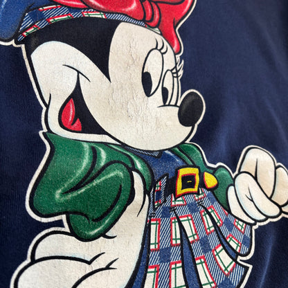 90's Mickey Unlimited Disney ディズニー キャラクタースウェット ネイビー(about M) /A8739S-SO