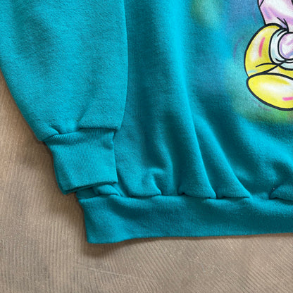 90's Disney Mickey "California"ディズニー ミッキー スウェット ターコイズ(L)/C0128S-SO
