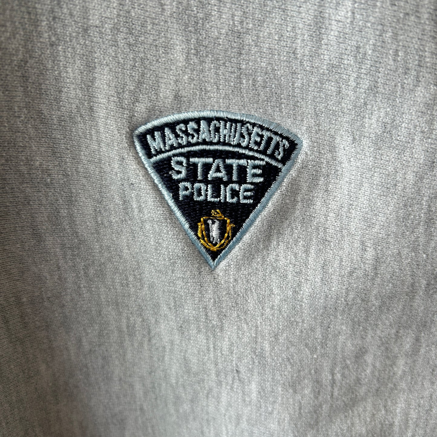 80's Champion Reverse Weave リバースウィーブ マサチューセッツ州警察 スウェットフーディー (XL)/C0770R-SO