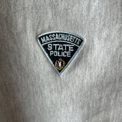 80's Champion Reverse Weave リバースウィーブ マサチューセッツ州警察 スウェットフーディー (XL)/C0770R-SO