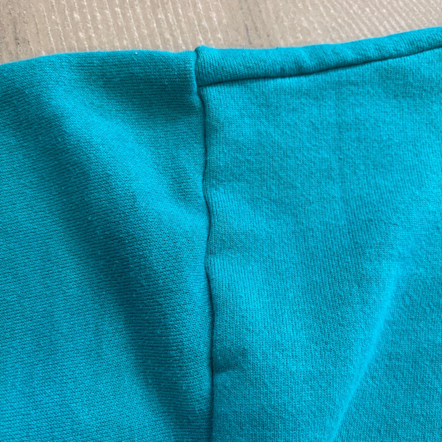 90's Disney Mickey "California"ディズニー ミッキー スウェット ターコイズ(L)/C0128S-SO