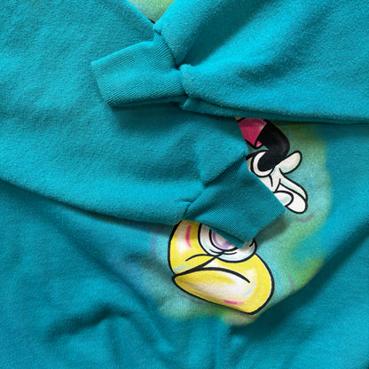 90's Disney Mickey "California"ディズニー ミッキー スウェット ターコイズ(L)/C0128S-SO