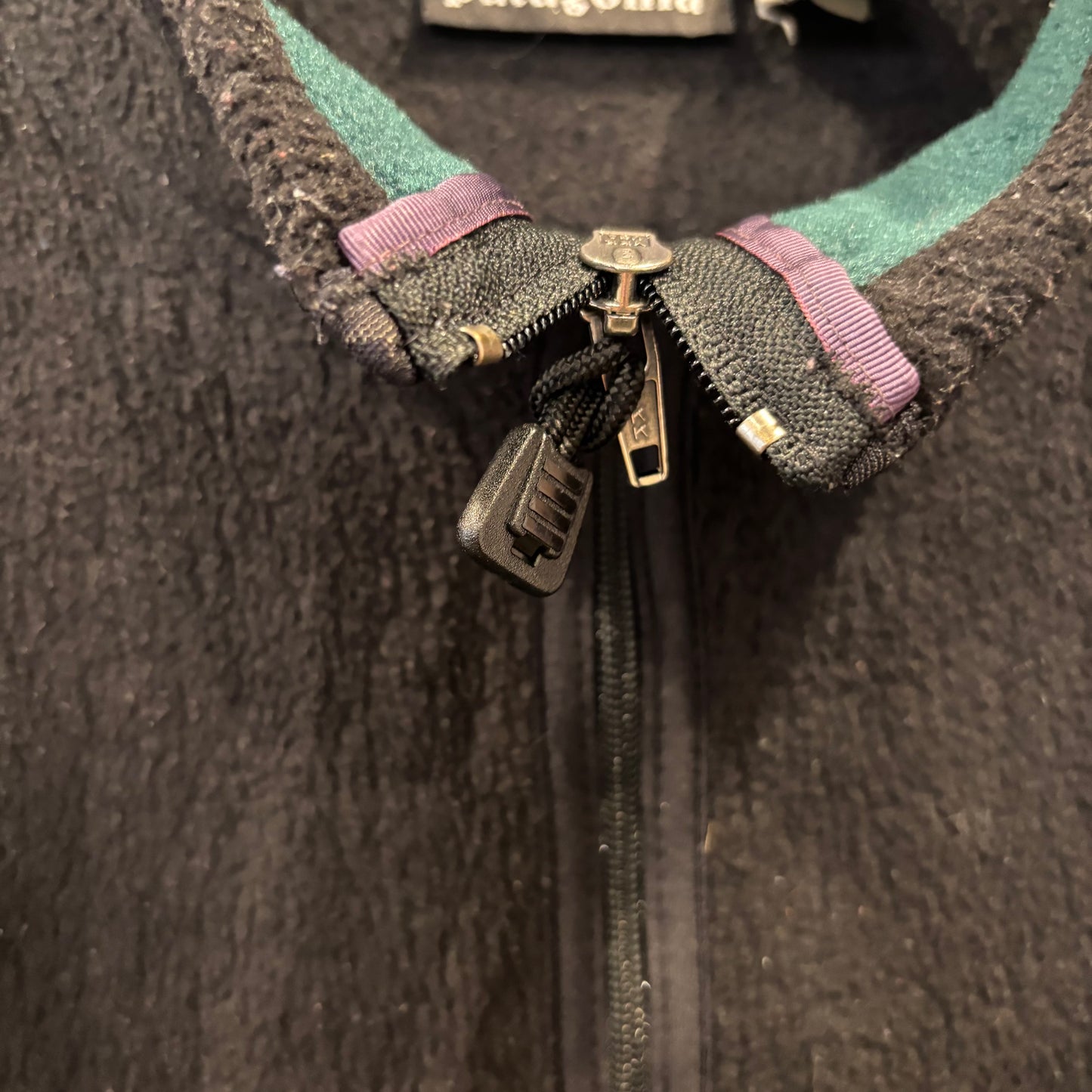 90's Patagonia パタゴニア シンチラ フリースベスト 黒 (L)/A5063V-SO