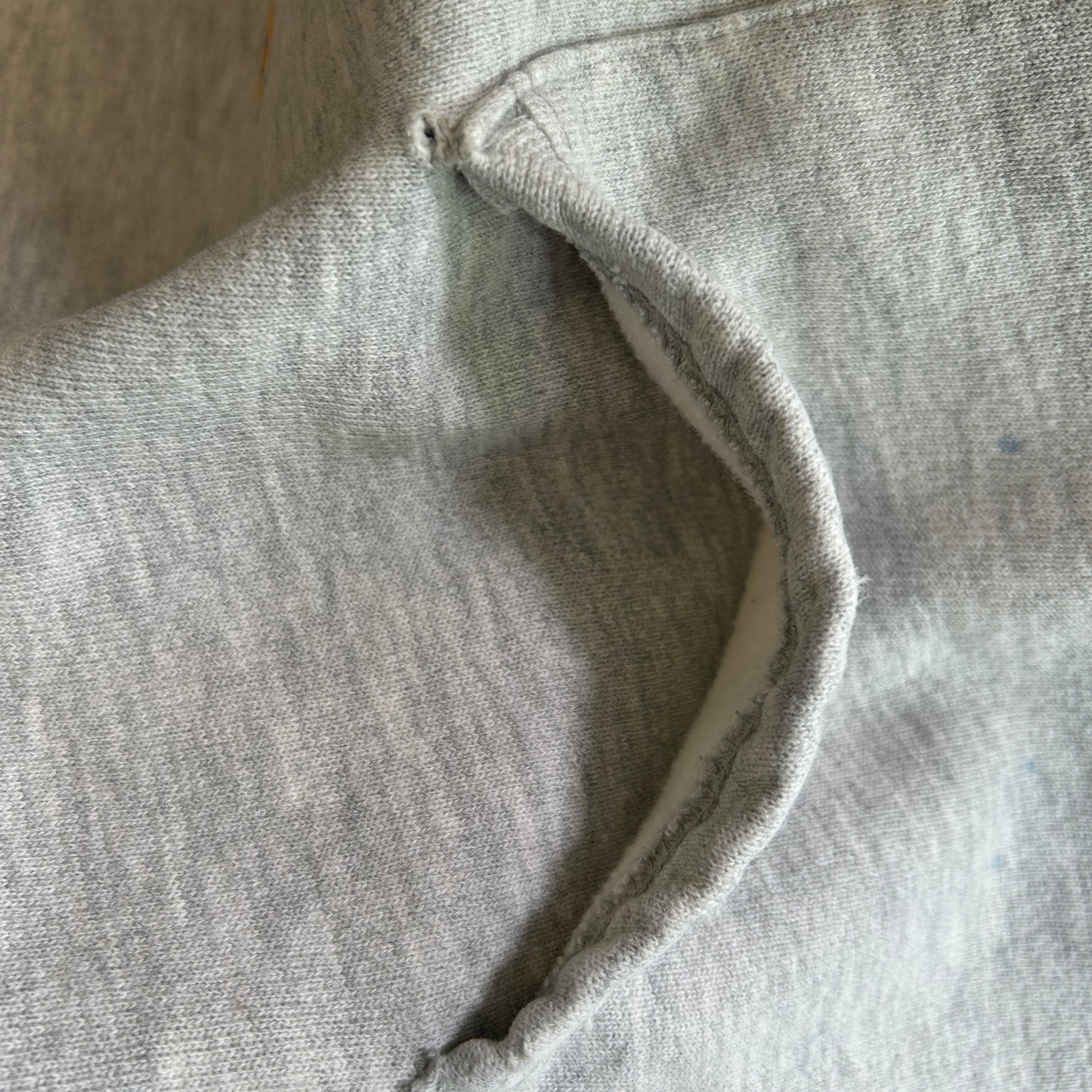 90's. Champion Reverse Weave 3段プリント スウェットフーディー グレー (L)/C0771R-SO